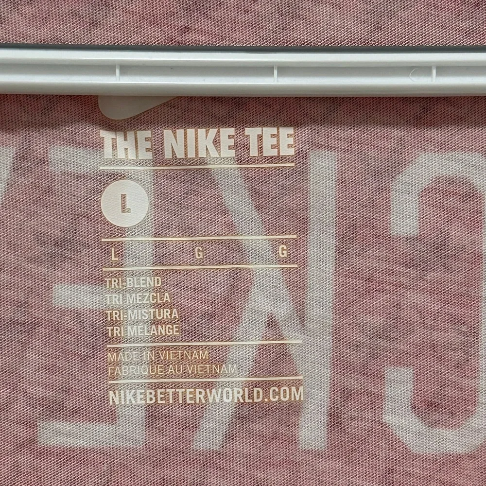 Nike Ohio State Buckeyes Deep V Neck Tee Size Large Red White NCAA Graphic Tee